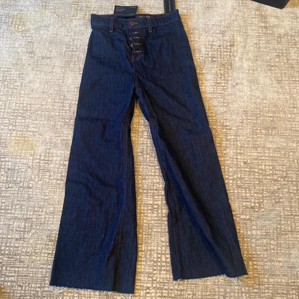Veronica Beard Wide Leg Grant Jean